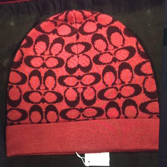 AUTHENTIC COACH SIGNATURE KNIT HAT & TECH GLOVES - Picture 2 of 5